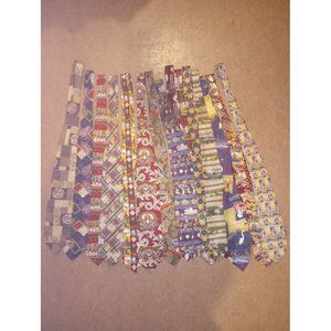 Lot of 15 Tabasco Crawfish Tie Mardi Gras Peppers Fun Party Costume Cajun